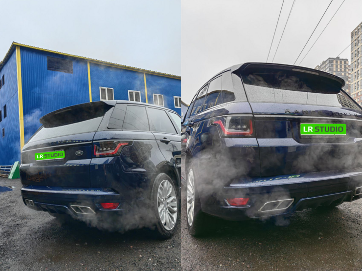 Комплект Рестайлинга Range Rover Sport 2014-2017 в 2018 SVR под ключ