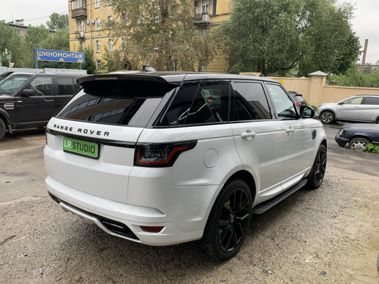 Комплект Рестайлинга Range Rover Sport 2014-2017 в 2018 SVR с оптикой