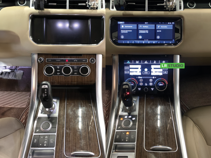 Панель климат контроля Range Rover Sport в стиле 2018+