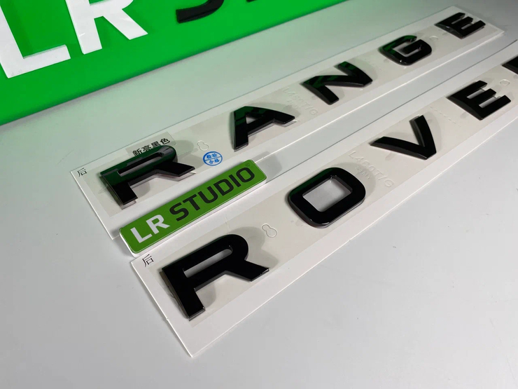Буквы Range Rover L460 черные глянцевые 2022+ на крышку багажника