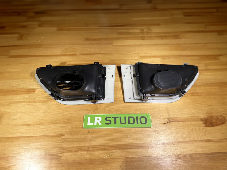 Решетки крыльев жабры Range Rover Sport 2010-2013, серый кант