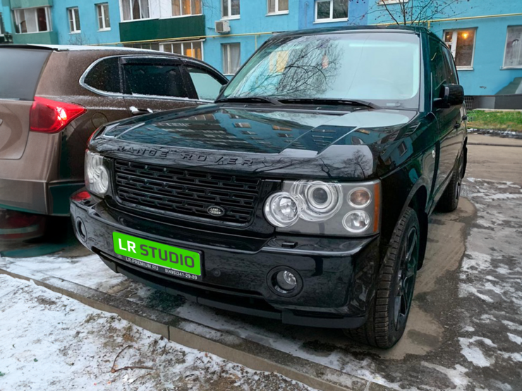 Решетка Range Rover 2005-2009 стиль 2013 SVA черная